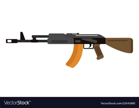 Assault Rifle Icon Royalty Free Vector Image Vectorstock
