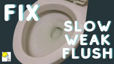 Fix A Weak Flushing Toilet Youtube