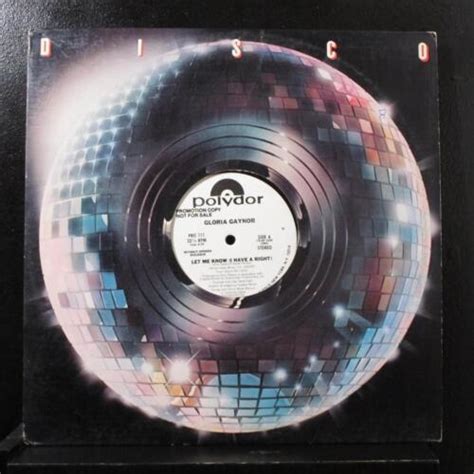 Gloria Gaynor Let Me Know I Have A Right Mint PRO White Promo Vinyl EBay