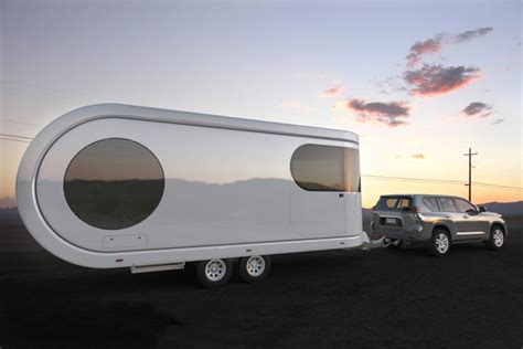 Futuristic Camping Trailer Expands To Nearly Double Its Size Outbound