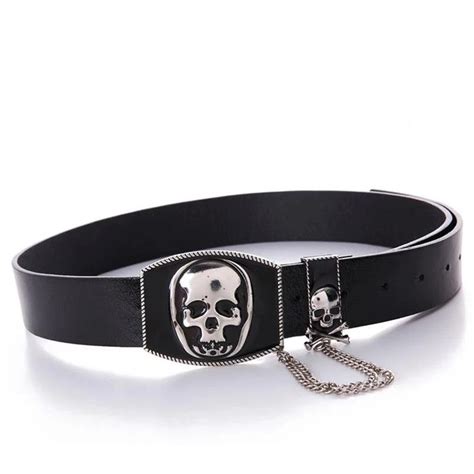 Pin On Skull Belts And Buckles
