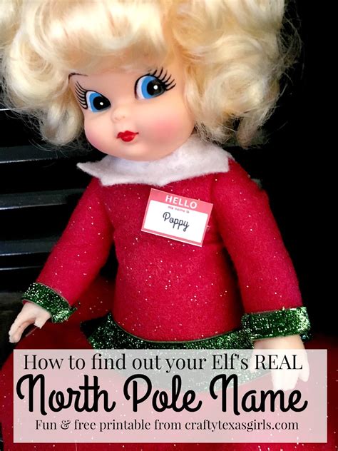 Crafty Texas Girls Elf On The Shelf Name Tags Free