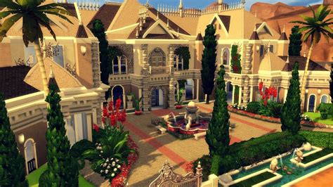 The Sims 4 Speed Build Millionaires Row Exotic Palace