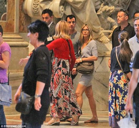 Jennifer Aniston Flaunts Vatican City Dress Code By Revealing Legs