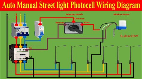 Street Light Wiring Connection With Photocell Sensor Photocell