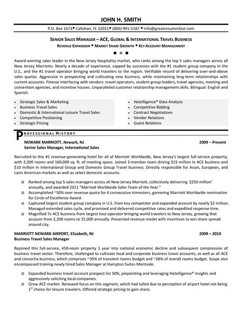 Area sales manager sample resumes download resume format templates. Senior Sales Manager Resume | Templates at ...