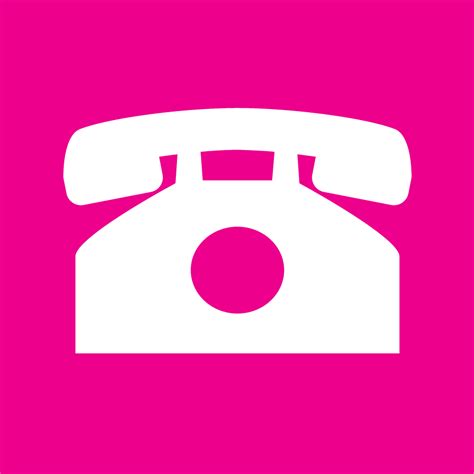 Pink Phone Email Logo Logodix