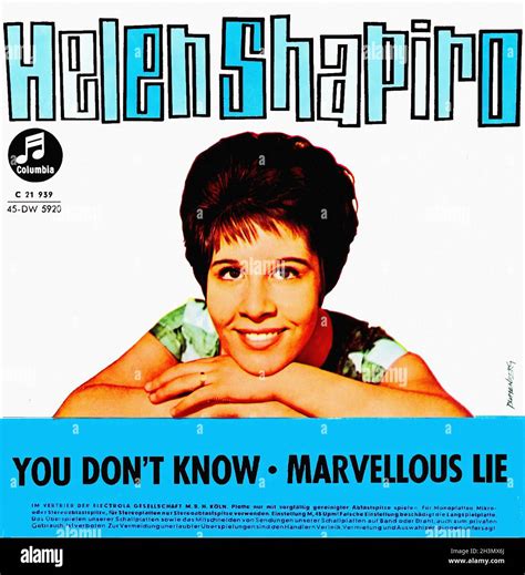 Helen Shapiro 1961 Hi Res Stock Photography And Images Alamy