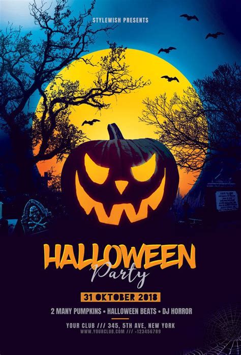 Spooktacular Halloween Party Flyer Design