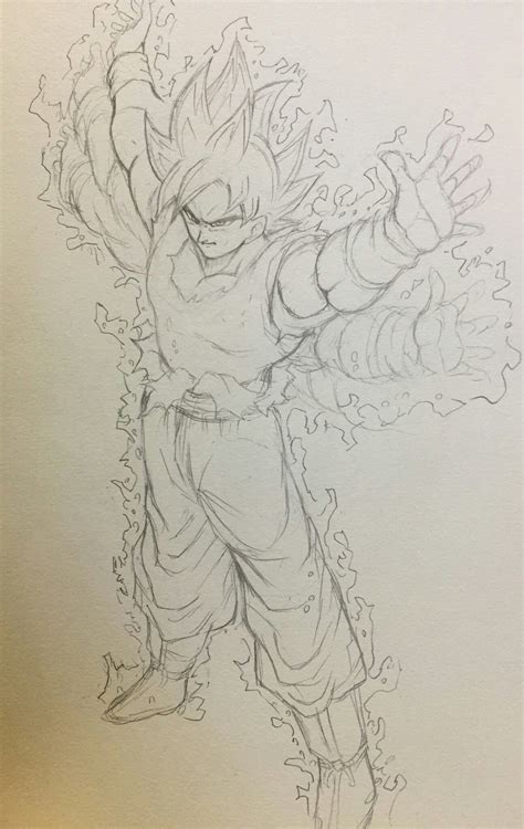 Pin De Garrett Minnick Em Son Goku Desenhos Dragonball Goku Desenho