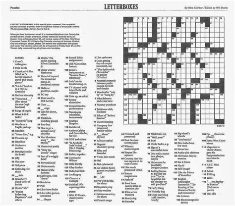 Printable sunday crossword puzzles printable crossword. New York Times Crossword Puzzle Printable Free | Crossword, Crossword puzzle, Puzzle