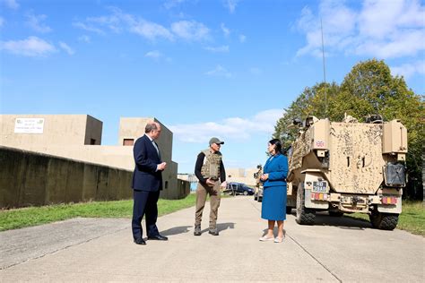 Home Secretary And The Defence Secretary Visit Wretham Camp A Photo