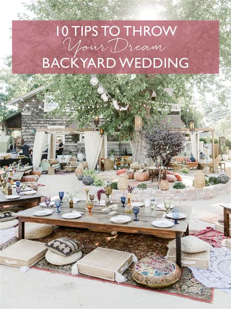 Backyard Wedding Ideas Our Top 10 Tips To Make It Dreamy