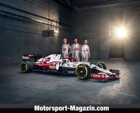 Alfa Romeo C41 Sauber Zeigt Neues Formel 1 Auto Für 2021