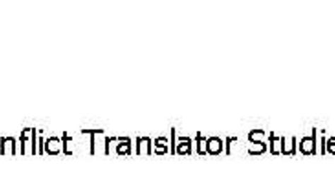 Translation And Violent Conflict Translator Studies In Intercultural