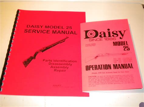 Daisy Model Owners Manual Operation Guide Service Parts