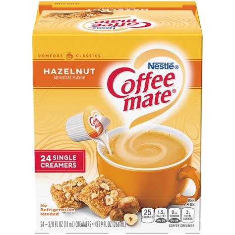 COFFEE MATE Hazelnut Liquid Coffee Creamer 24 Ct Box Non Dairy