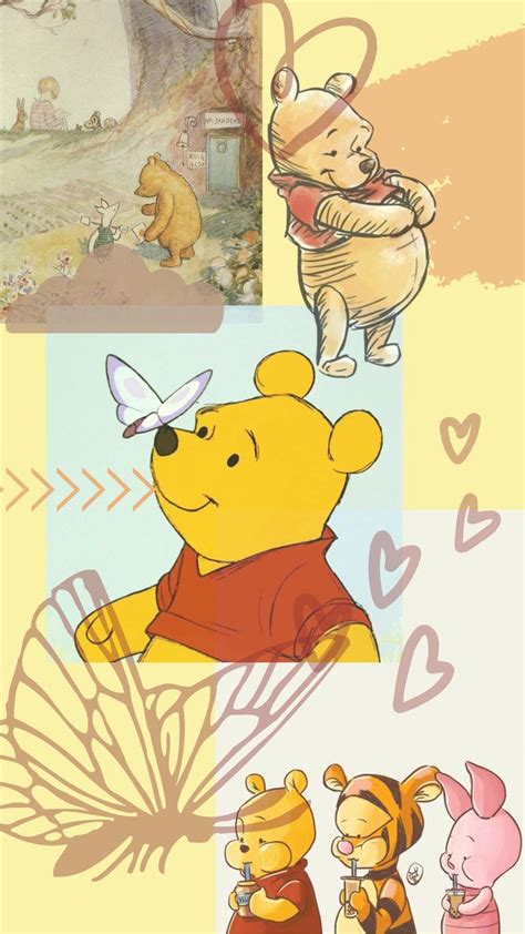Winnie The Pooh And Friends Collaged Together In Different Photoshopped