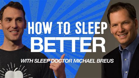 How To Sleep Better Sleep Doctor Michael Breus On How To Sleep Well Youtube