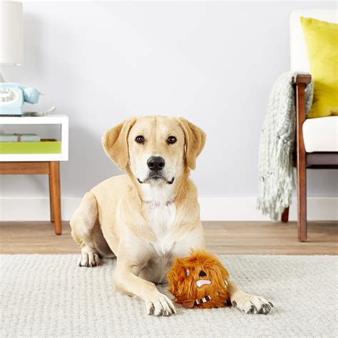 Fetch For Pets Star Wars Chewbacca Plush Ball Dog Toy 4 In