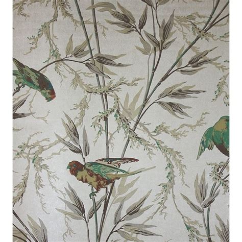 Great Ormond Street Wallpaper Wallcovering With Parrots Little Greene