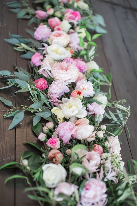 Floral Table Runner Centerpieces