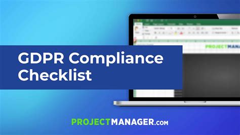 GDPR Compliance Checklist Free Excel Download ProjectManager Com