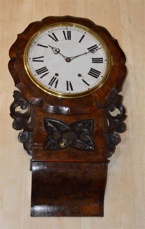 Antiques Atlas Burr Walnut Dropdial Wall Clock