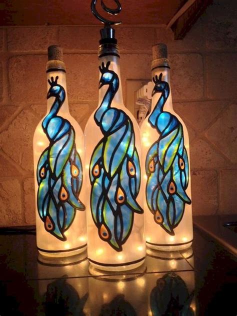 40 fantastic diy wine bottle crafts ideas with lights 20 doityourzelf