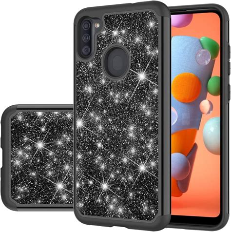 Gufuwo Phone Case For Galaxy A11 Galaxy A11 Case Glitter