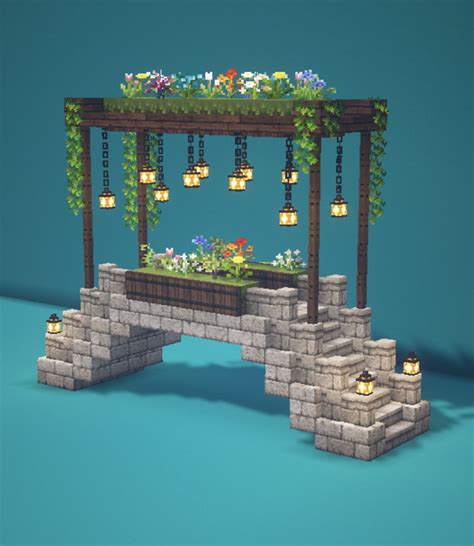 Cute Cottagecore Minecraft Bridge