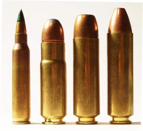 Left To Right 556x45mm Nato 458 Socom 50 Beowulf And 499 Lwr