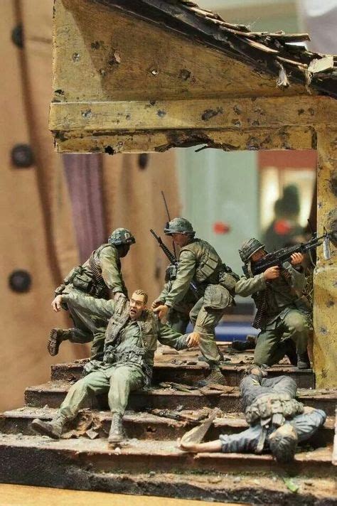 Toy Soldier Diorama By Santiago Tre Military Diorama War Art Military Action Figures