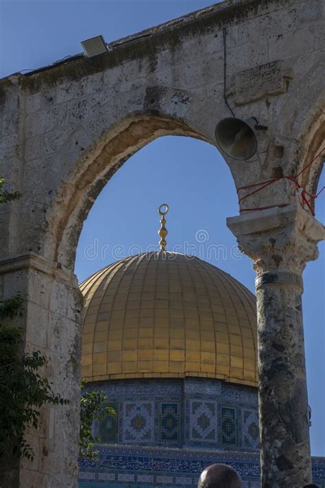 The Dome Of The Rock In Al Aqsa Mosque Compound Stock Image Image Of