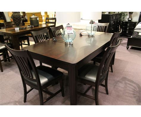Dark Wood Dining Room Table Cw 6 Chairs Able Auctions