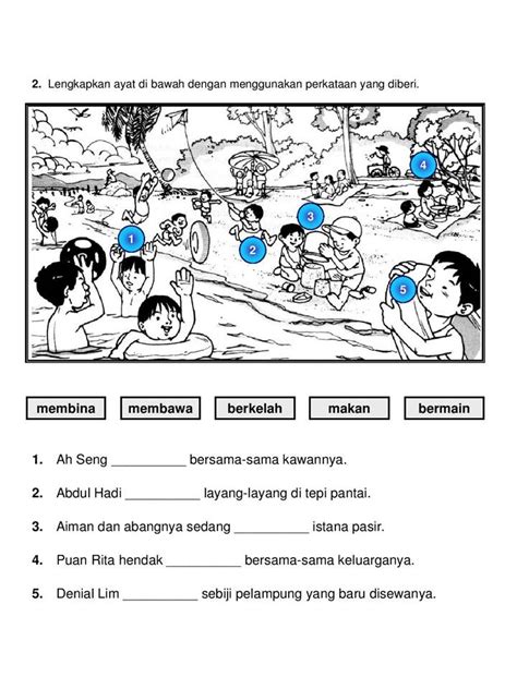 Kata kerja pasif (tahun 4). Karangan Latihan Bahasa Melayu Tahun 4 Penulisan