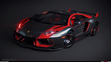 Lamborghini Red And Black