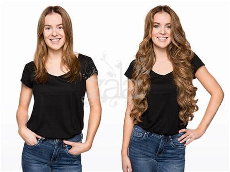 Zala Hair Extensions Before And After Photos Tape In Halo Clip In Extensions Photos