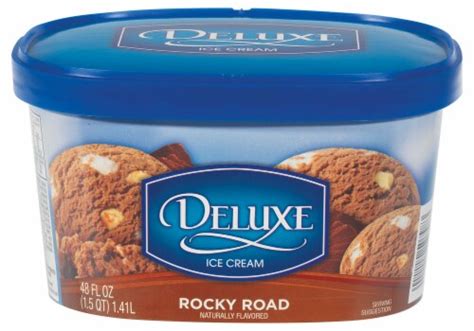Kroger Deluxe Rocky Road Ice Cream 48 Fl Oz Kroger