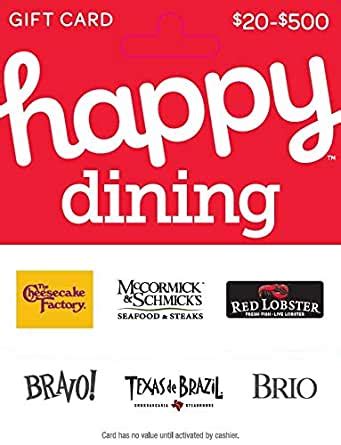 Check spelling or type a new query. Amazon.com: Happy Dining Gift Card $50: Gift Cards