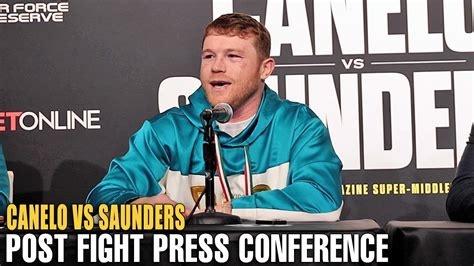 Canelo Alvarez Vs Billy Joe Saunders Full Post Fight Press Conference