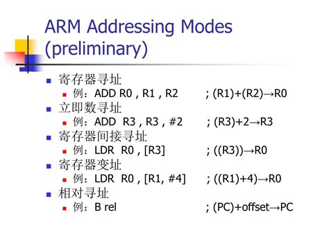 Ppt Arm Instruction Set And Assembly Language Programming Powerpoint