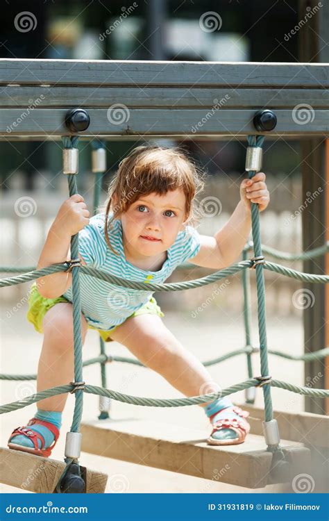 3 Years Baby At Playground Stock Image Image Of Girl 31931819