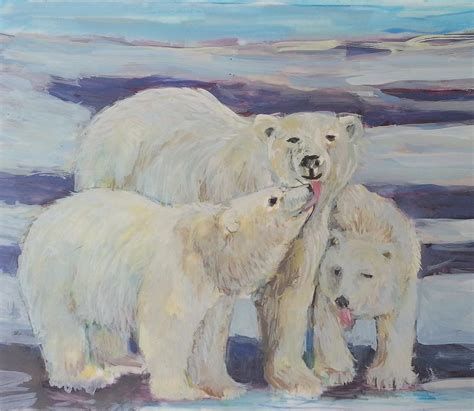 Polar Bear Hunt Painting By Lisa Mcknett Pixels