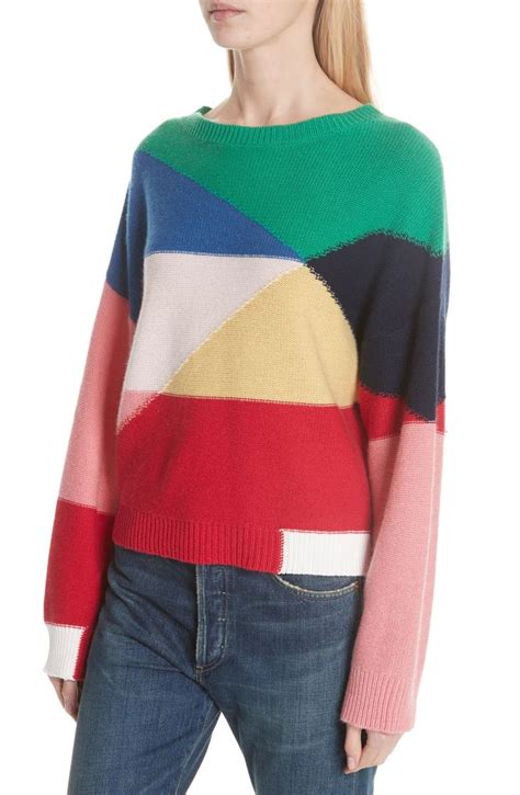 Joie Megu Colorblock Wool And Cashmere Sweater Nordstrom Knitwear