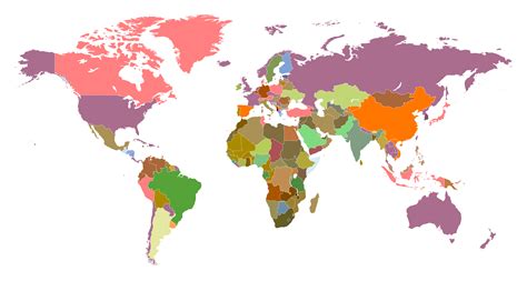 Actual Mapamundi Sin Fondo Map Of The World One Color World Map