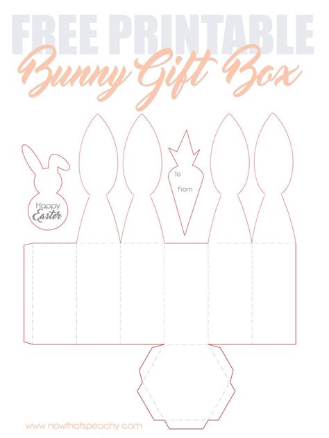 Printable bunny ears for kids is a free easter hat template. FREE Bunny Ears gift box Printable for Easter ...