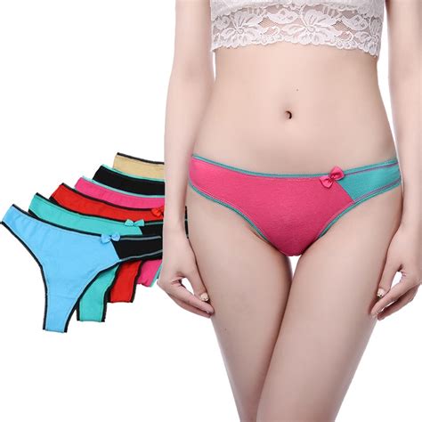 4pieceslot Thongs Women Sexy G Strings Cotton Comfortable Breathable G