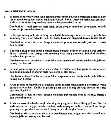 Soalan Seni Spm 2018 Kertas 2