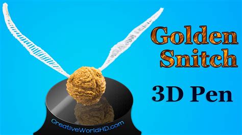 How To Make Harry Potter Golden Snitch 3d Printing Pen